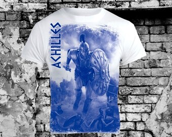 Camiseta de guerrero espartano Aquiles: regalo de la mitología griega