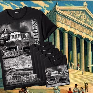 Akropolis Athen T-Shirt, Antiker griechischer Tempel T-Shirt, griechische Zivilisation Shirt, hellenistische Ära, antikes Griechenland Parthenon