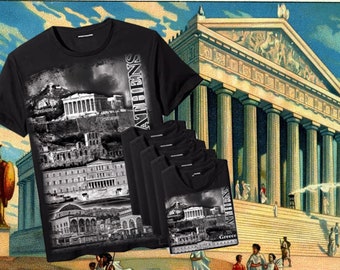 Camiseta de la Acrópolis de Atenas: Camiseta del Templo Griego Antiguo