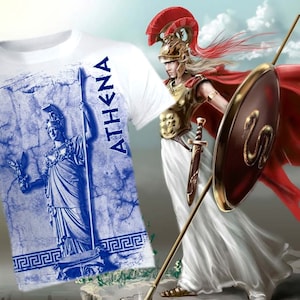 Athena Greek goddess shirt, Ancient Greek Warrior, Goddess of Wisdom, Greek Mythology Lover Goddess TShirt, Wisdom and War tee