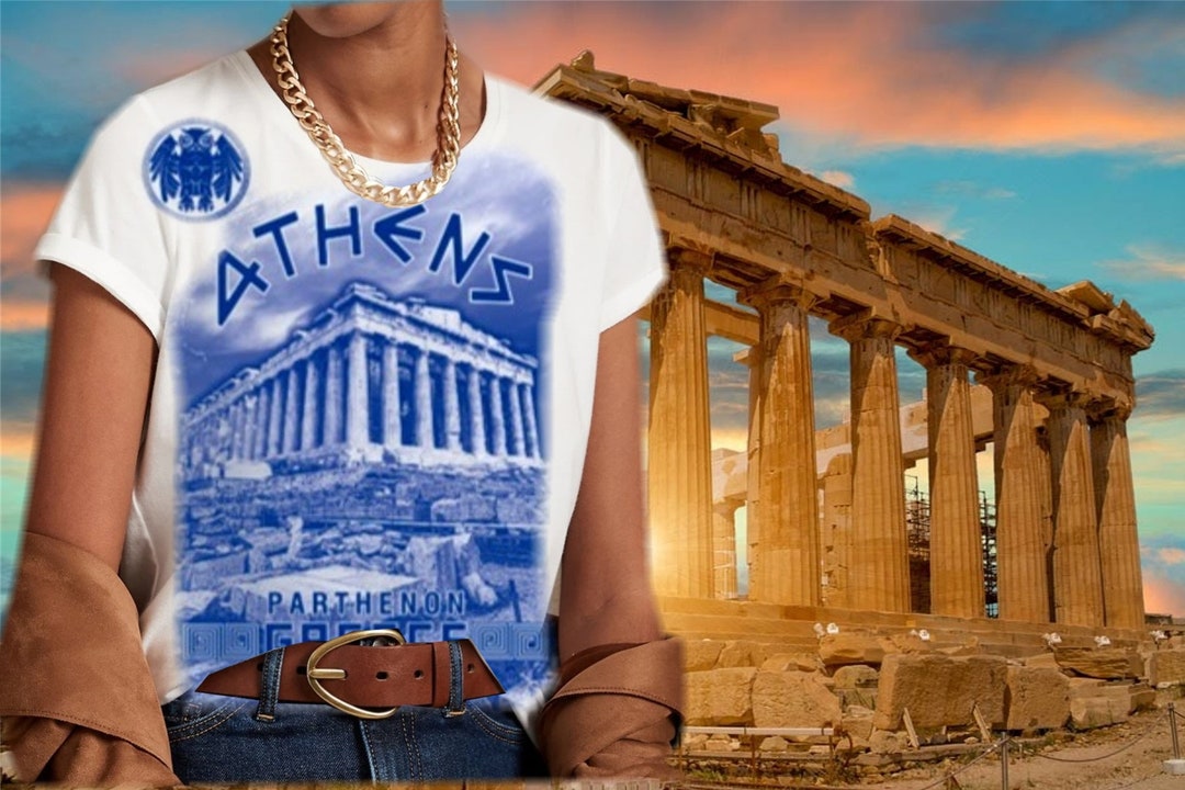 Parthenon Shirt Acropolis of Athens Tshirt Vacation Tee Etsy