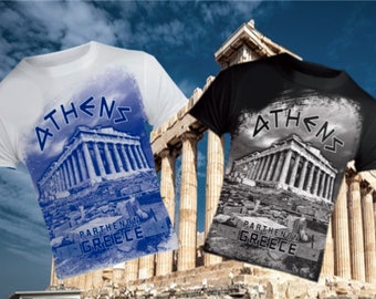 Camiseta de la Acrópolis de Atenas: Camiseta de recuerdo griega