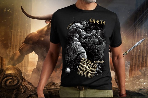 Minotaur T-shirt: Ancient Greek Mythology Monster, Labyrinth of