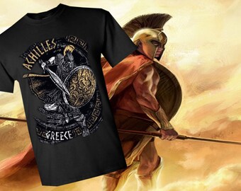 Camiseta de Aquiles: Camiseta de guerrero de la mitología griega - Regalo de misión heroica