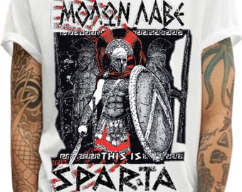 Camiseta de Molon Labe: Casco de Esparta, diseño de guerrero griego