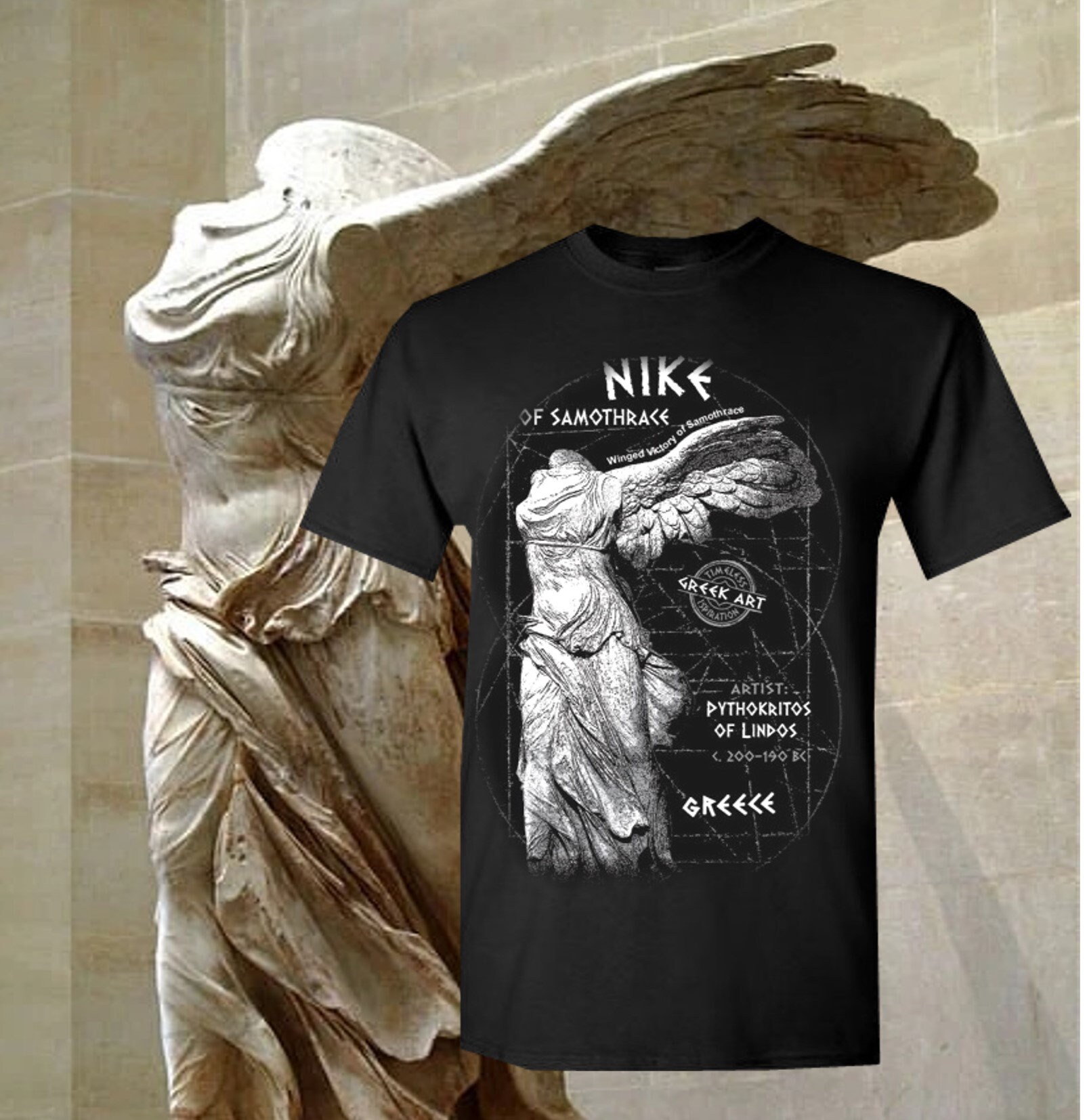 Winged Victory of Samothrace T-shirt, Sculpture Shirt, Perfect
