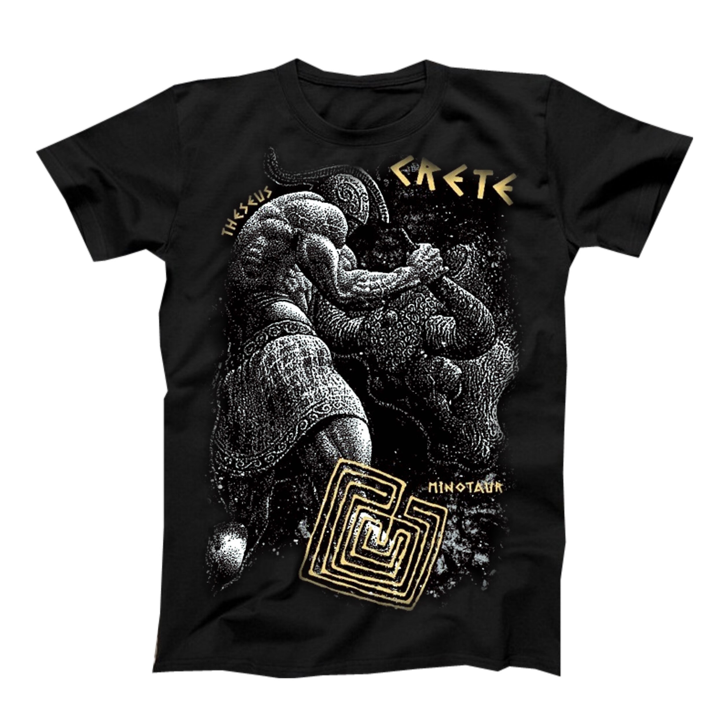 Minotaur T-shirt: Ancient Greek Mythology Monster, Labyrinth of