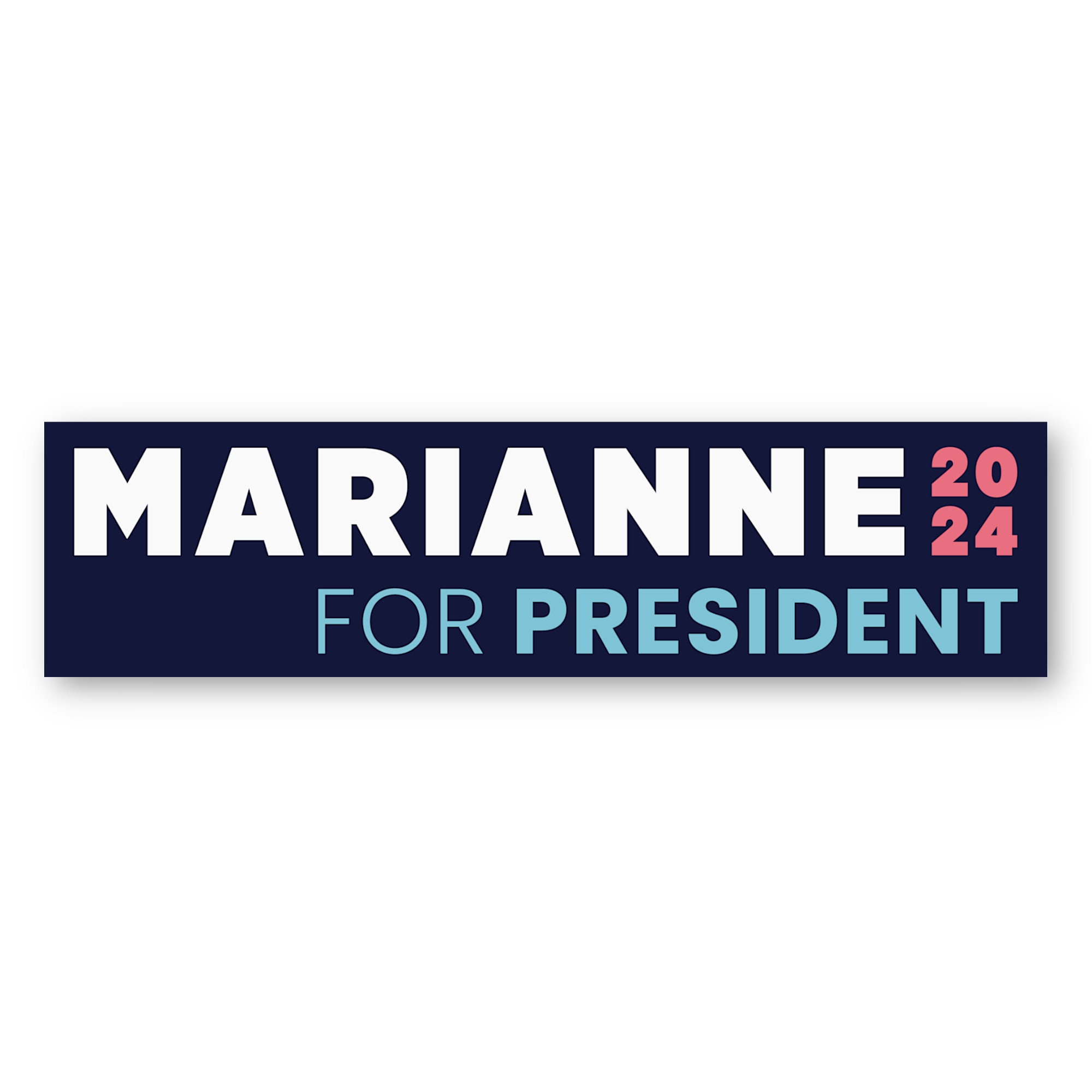 Marianne Williamson 2025 Bumper Sticker Marianne Williamson for