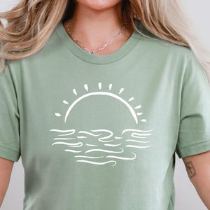Sun Beach TShirt, Beach Lover Gift, Summer Vacation Shirt Family Tee, Beach Crewneck, Beach Life Shirt, Beach Vibes, Summer Beach Tee, Palm