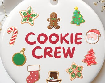 Cookie Crew Christmas Ornament, Baking Crew Ornament, Family Baking, Holiday Cookie Ornament, Cute Christmas Gift, Christmas Kitchen Decor