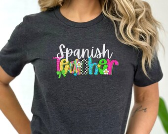 Spanish Teacher Shirt, Español Maestro Tee, Back to School Shirt, First Day of School Tee, Language Teacher Gift, Teacher Team Shirt