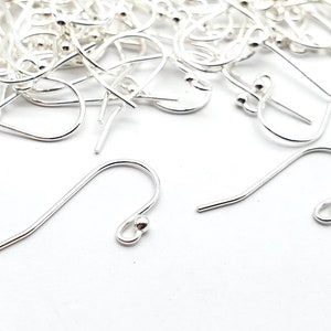 Sterling Silver Filled Earring Hook with Ball End, 925 Sterling Silver Earring Findings