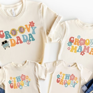 Groovy Family Shirt, Retro Groovy Family Shirt, Happy Groovy Family Shirt, Customize Groovy Family Shirt, Groovy one birthday Family Shirt