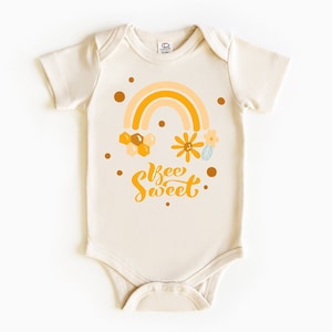 Body de bebé neutro, divertido y dulce con diseño de abeja, mono bohemio para bebé, atuendo de abeja para baby shower, temática de abeja para bebé
