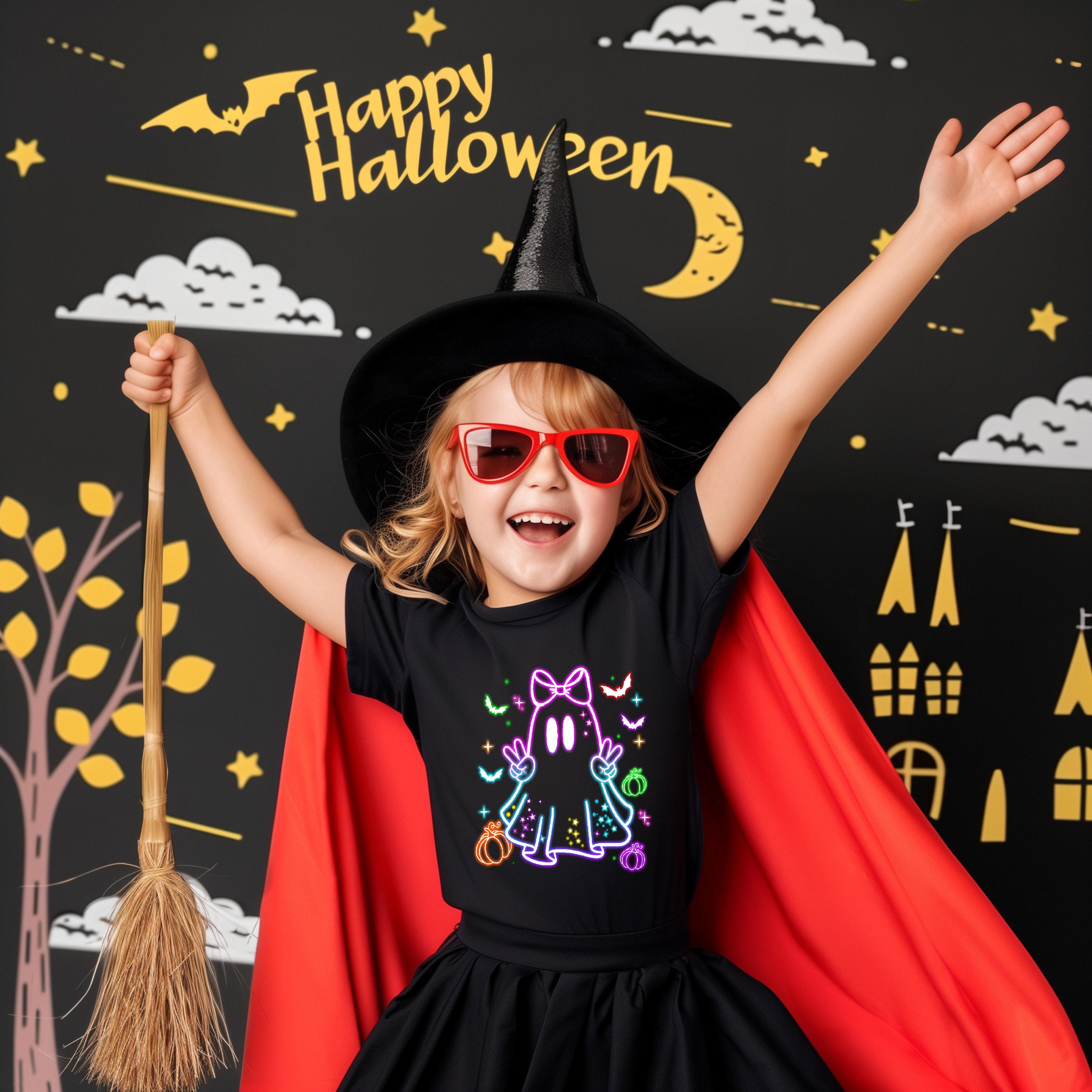 Custom kids name Spooky Shirt, Custom ghost Toddler Halloween Shirt, Spooky custom toddler tee ,Kids Halloween name tee