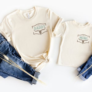 Western Daddy And Mini Shirt, Pocket Size Daddy And Mini Shirt, Daddy And Kids Matching Shirt