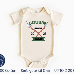 Ropa de bebé Cousin Camp, camiseta de bebé para acampar, body de bebé Cousin Crew, body de bebé Cousin Camp, Cousin Adventure, campamento para bebés