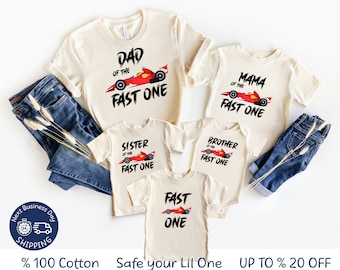 Fast One Family Shirt: Racing Birthday Outfit