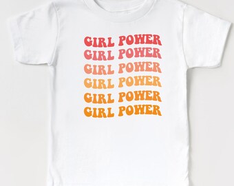 Custom Girl Power Shirt: Retro Sister Matching Outfit