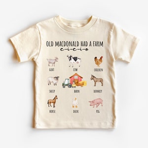 Old Farm kids Shirt, Farm Animal toddler tee, Old Farm Toddler Shirt, Old farm  Bodysuit, Farm Shirt, Farmer Baby Bodysuit, Farm Bodysuit