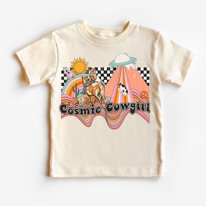 Cosmic Cowgirl Shirt, Retro Western Bodysuit, Space Cowgirl Toddler Shirt, Cosmic Cowgirl bodysuit, Western Space Cowgirl Tee