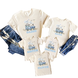 Train Birthday Shirt: Chugga Two 2nd Birthday Tee, Matching Family