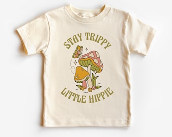 Hippie Toddler Shirt, Stay Trippie Little Hippie Bodysuit, Hippie Baby Onesie, Baby Shower Gift, Funny Baby Gift Clothes, Cute Gift Bodysuit