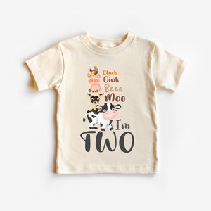 Oink Bah Moo I'm two shirt ,Barn animal birthday t-shirt ,Turning 2 birthday shirt ,I'm two tee ,Farm theme party,farm birthday custom year