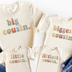 Big Cousin Retro Shirt, Biggest Cousin Shirt, Retro Cousin Shirt, Vintage Cousin Shirt, Little Cousin Shirt, Matching Cousin Shirts