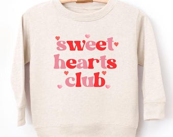 Sweethearts Club Valentine's Day Sweatshirt: Mommy & Me Heart Sweat