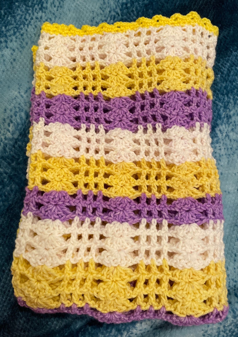Handmade Crochet Lap Blanket Etsy