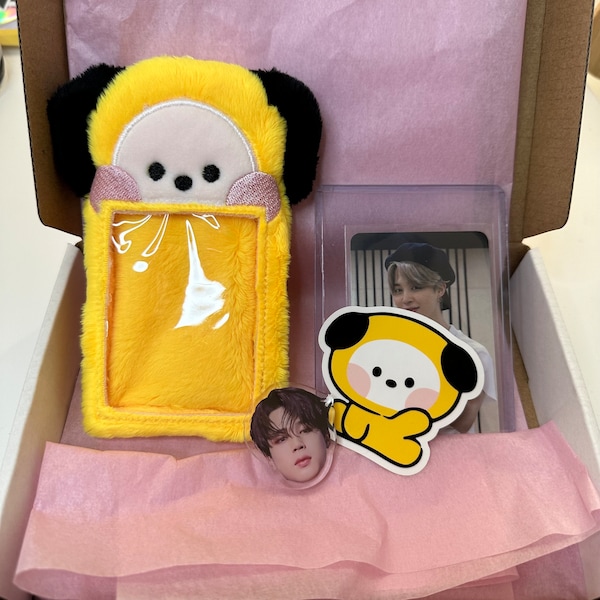 BTS Chimmy Plush Photocard Holder | K-pop Photocard Holder + Freebies | BTS