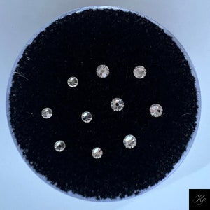 20pc mix 1.2 and 2.3 mm %100 Swarovski crystals