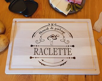 Planche à découper pour Raclette à personnaliser