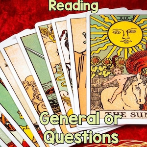 Tarot Fragen lesen. Allgemein oder 1-5 Fragen.