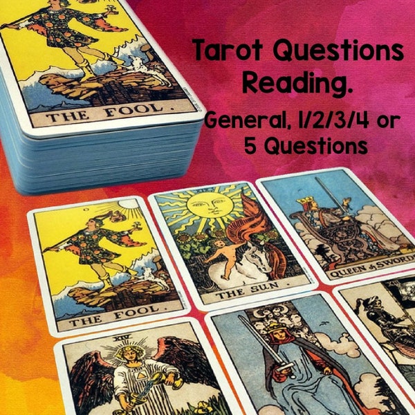 Tarot Question Reading. General or 1/2/3/4/5.