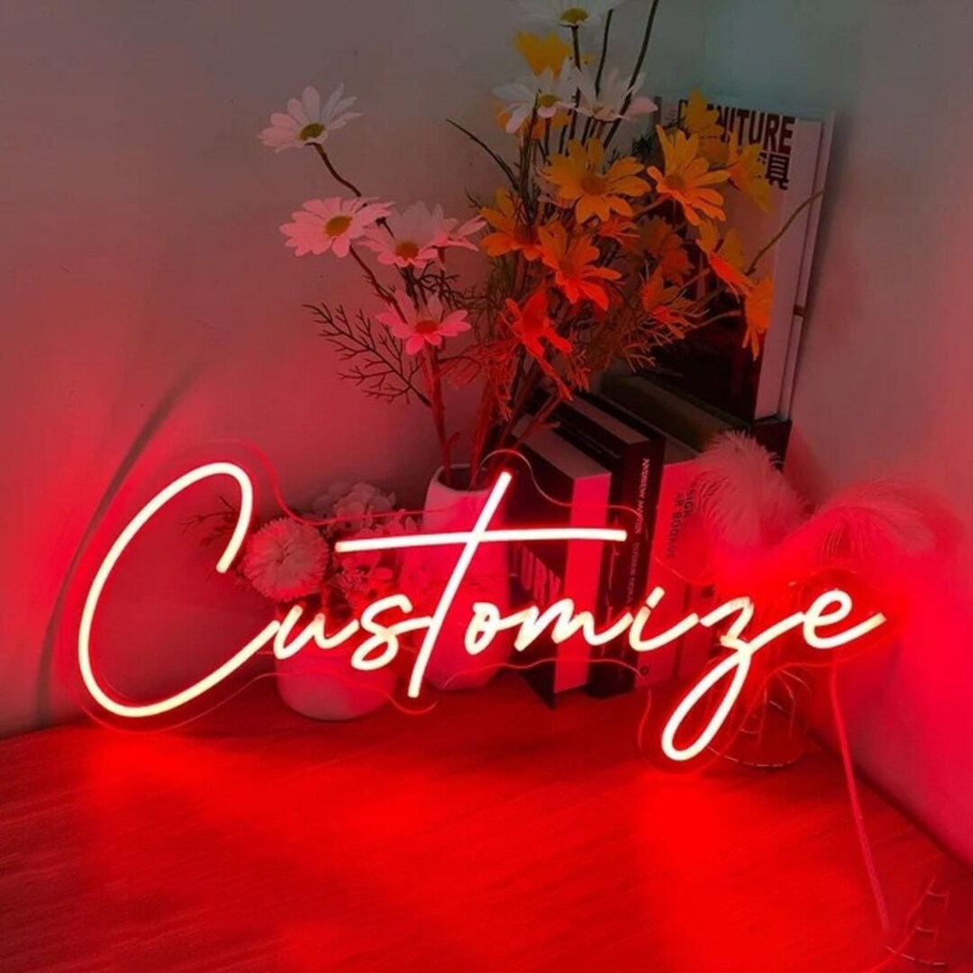 Custom Neon Sign Wall Art Decor Neon Bar Sign Wedding Neon Etsy