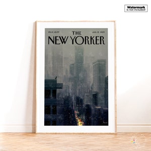 The New Yorker Magazine Cover Poster, Vintage Poster, Wall Art Print