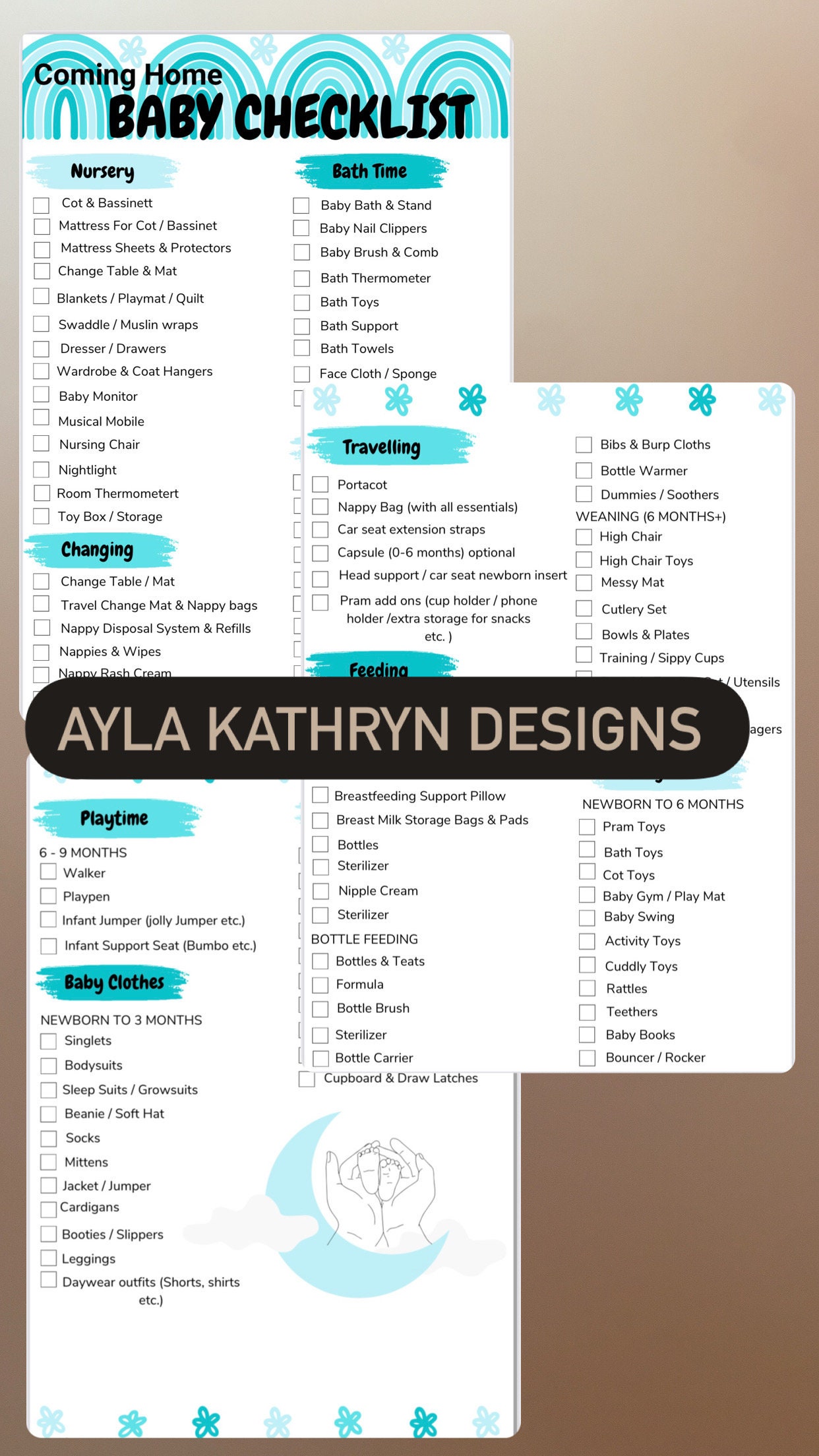 Baby Checklist - Etsy