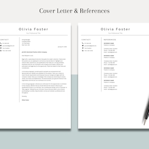 Modern Resume Template for Google Docs, Word, 1-3 Page Resume Template ...
