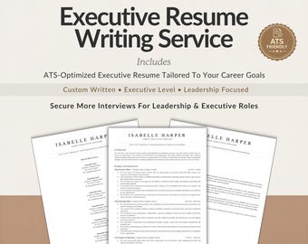 Executive Resume Writing Service, Executive Resume Writer, ATS Resume, CEO Resume, Leadership Resume, Resume Writer, Executive CV