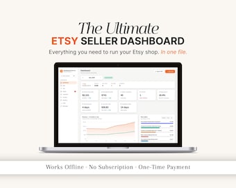 Ultimate Etsy Seller Dashboard | All-in-One Business Manager for Etsy Sellers | Profit, Orders & Analytics