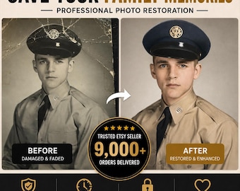 Photo Restoration Service, Restore Old Photos, Repair Damage, Colorize Images, Preserve Family Memories, Restore Photos