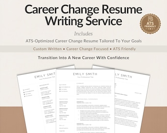 Career Change Resume Writing Service, Career Change Resume, ATS Resume Writer, Resume Rewrite, Career Transition Resume