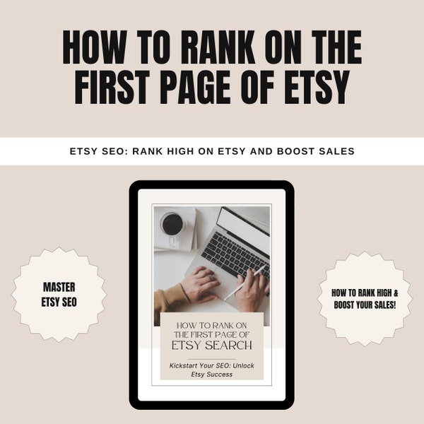 Etsy Seo - So ranken Sie auf der ersten Seite des Etsy-Suche-eBooks - Einen hohen Rang auf Etsy erhalten und den Umsatz steigern