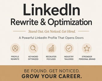 LinkedIn Profile Rewrite, LinkedIn Optimization, LinkedIn Writer, LinkedIn Makeover, LinkedIn Profile Writing, Personal Branding