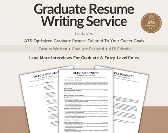 Graduate Resume Writing Service, Entry Level Resume, New Graduate Resume, ATS Resume Writer, Student Resume, First Job Resume
