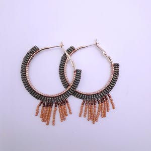 Beaded hoops
