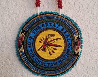 Choctaw Tribe Choctaw Beadwork Choctaw Nation Of Oklahoma Medallion