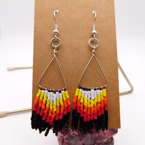 Beaded dangle earrings